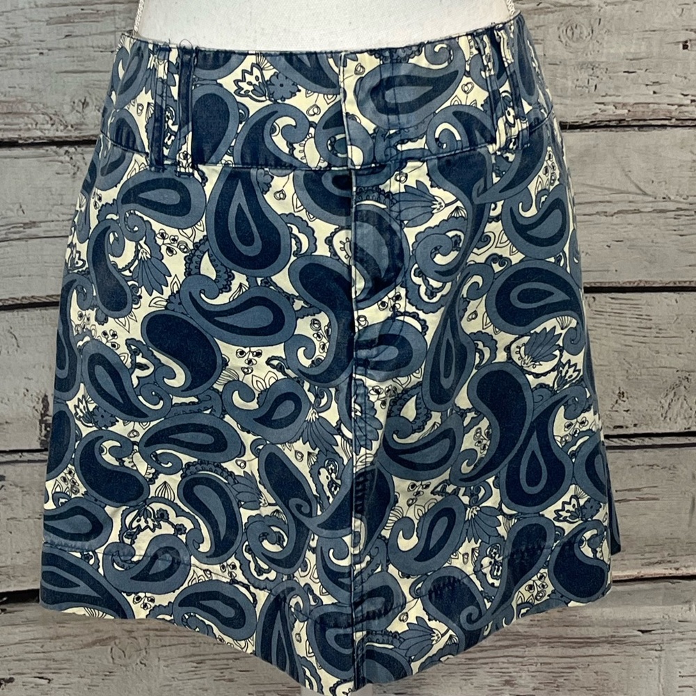 GAP Mini Skirt "Sadie" Denim Paisley-10